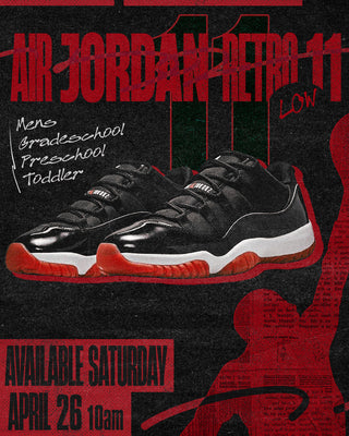 The Iconic Air Jordan 11 Low "Bred" Arrives This Saturday at Sam Tabak