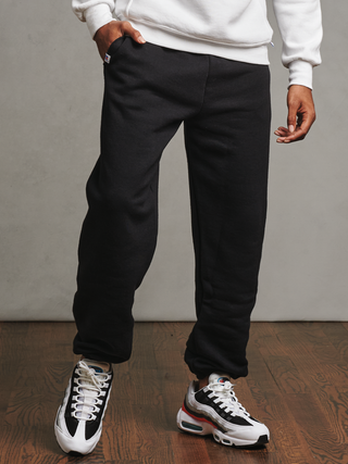RUSSELL ATHLETICS CUFFED SWEATPANTS 'BLACK' 20JHBM0