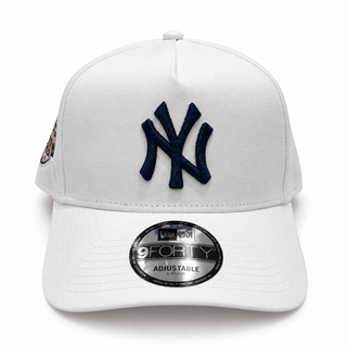 NEW ERA 9FORTY A-FRAME NY YANKEES "WHITE/NAVY" YANKEES STADIUM 1923-2008 WHITE UV