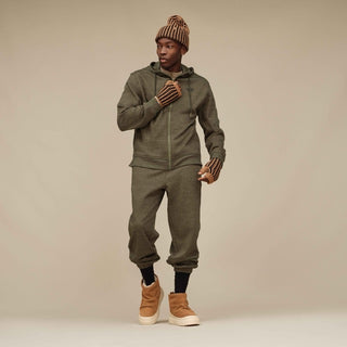 MEN'S UGG SHILOH FULL ZIP HOODIE 'BURNT OLIVE HEATHER' 1171495-BVH