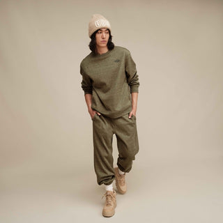 MEN'S UGG NYLES CREWNECK 'BURNT OLIVE HEATHER' 1172251-BVH