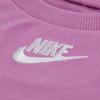 GIRL'S NIKE 2-PIECE FLEECE SHORT SET 'MAGENTA' 1MN024-P64
