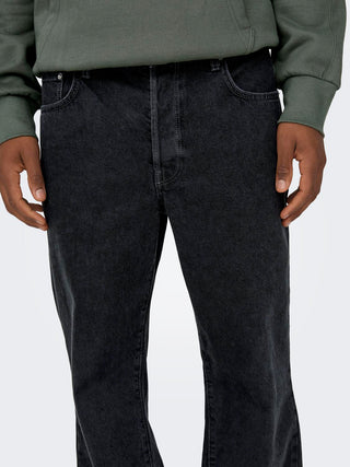 Jean ample Only & Sons Noir 22026778