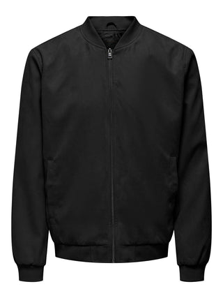 Only & Sons Blouson aviateur Lucas en daim noir 22027463