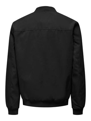 Only & Sons Blouson aviateur Lucas en daim noir 22027463