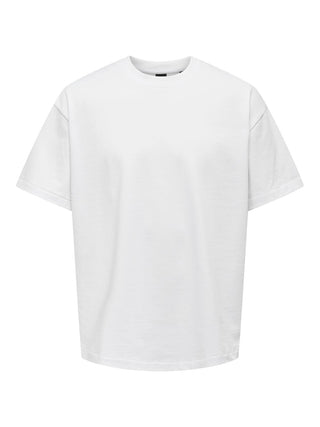 T-shirt oversize blanc Only & Sons 22027787
