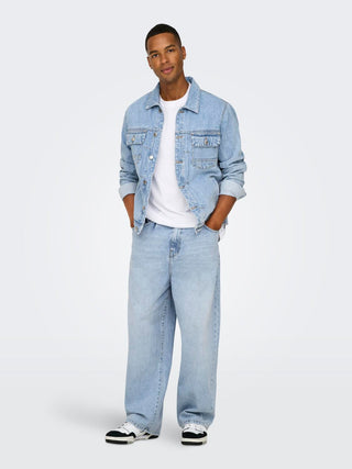 Denim ballon Only & Sons bleu clair 22032615