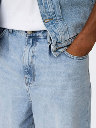 Denim ballon Only & Sons bleu clair 22032615