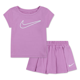 NIKE GIRLS ADPLAY SKORT SET 'LIGHT MAGENTA' 26N049-P64