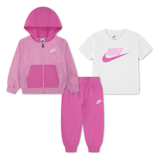 NIKE GIRLS 3 PIECE SUIT 'PLAYFUL PINK' 26P282-AFN