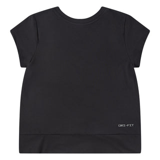 KID'S NIKE ALL DAY PLAY TWIST HEM TEE "BLACK" 36L796-023