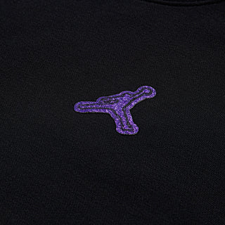 GIRLS JORDAN BLING FLEECE CREW 'BLACK' 45F195-023