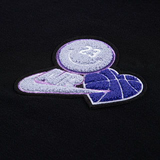 GIRLS JORDAN BLING FLEECE CREW 'BLACK' 45F195-023