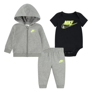 NIKE INFANT 3 PIECE FUTURA SET 'CARBON HEATHER' 56I553-GEH
