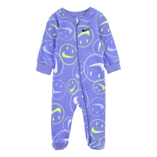 NIKE INFANT HAPPY ALL OVER PRINT SLEEPER 'LIGHT THISTLE' 56J863-P3F