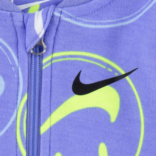 NIKE INFANT HAPPY ALL OVER PRINT SLEEPER 'LIGHT THISTLE' 56J863-P3F