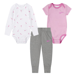 NIKE INFANT 3 PIECE SET 'WHITE/PLAYFUL PINK' 56M165-W7S