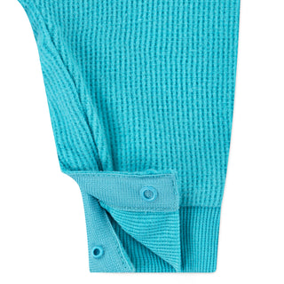 NIKE INFANT SHORT SLEEVE WAFFLE KNIT COVERALL 'DUSTY CACTUS' 56M803-BA2