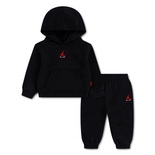 KIDS AIR JORDAN BROOKLYN FLEECE 2-PIECE SET PULLOVER 'BLACK' 65G023-023