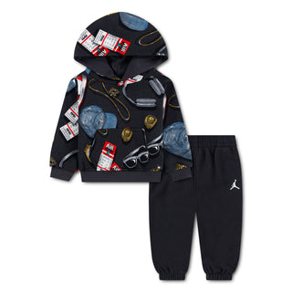 KIDS JORDAN AOP JOGGER SET 'OFF NOIR' 65G312-G0T