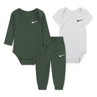 KID'S NIKE ESSENTIAL 3-PIECE PANT SET 'GREEN' 66K732-F1J