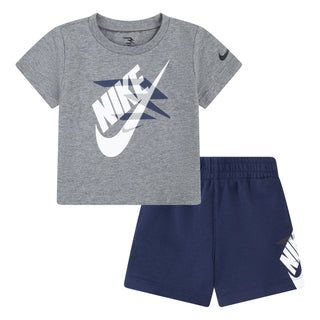 KIDS NIKE 3BRAND 2 PIECE SET 'CARBON HEATHER' 6Q0615-GEH