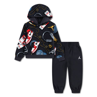 KIDS JORDAN AOP JOGGER SET 'OFF NOIR' 75G312-G0T