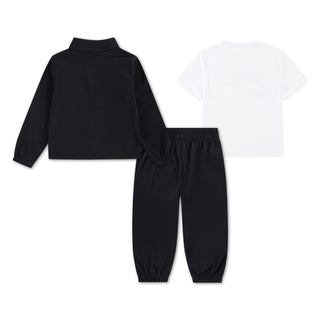 KIDS NIKE 3 PIECE TRICOT SET 'BLACK' 76N523-023