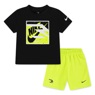 NIKE 3BRAND KIDS DRI FIT BLOCK SET 'BLACK' 7Q0626-023