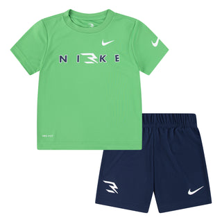 NIKE 3BRAND KIDS RWB 2PIECE WORDMARK 'HYPER VERDE' 7Q0639-EHC