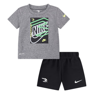 KIDS NIKE 3BRAND 2 PIECE SET 'CARBON HEATHER' 7Q0642-GEH