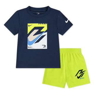 NIKE 3BRAND KIDS 2 PIECE SPEED LOCK SET 'MIDNIGHT NAVY' 7Q1101-U90