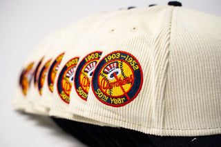 NEW ERA NEW YORK YANKEES 50TH YEAR 9FORTY A-FRAME CORDUROY SNAPBACK 70936059