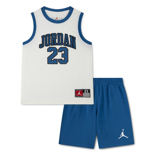 KIDS AIR JORDAN 23 2-PIECE JERSEY SET 'TRUE BLUE/WHITE' 85C919-UGG