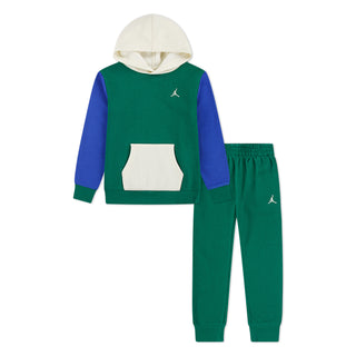 KIDS JORDAN MJ BROOKLYN FLEECE PO SET "PINE GREEN" 85D326-E1P