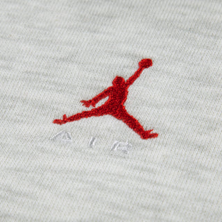 KIDS AIR JORDAN BROOKLYN FLEECE 2-PIECE PULLOVER HOODIE SET 'NEUTRAL GREY' 85G023-GLJ