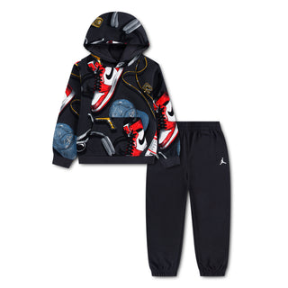 KIDS JORDAN AOP JOGGER SET 'OFF NOIR' 85G312-G0T