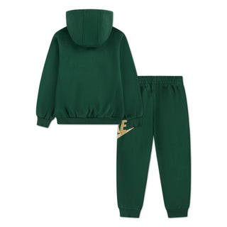 NIKE KIDS CLUB FLEECE SUIT 'FIR/METALLIC GOLD' 86L135-FAV