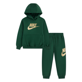 NIKE KIDS CLUB FLEECE SUIT 'FIR/METALLIC GOLD' 86L135-FAV