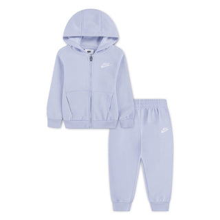KIDS NIKE FULL ZIP CLUB FLEECE SET 'GHOST' 86L445-BAD