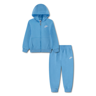 KIDS NIKE FULL ZIP CLUB FLEECE SET 'UNCRUSHED' 86L445-UNC