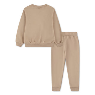 KIDS NIKE 2 PIECE CREW SET 'LINEN' 86M877-JCR