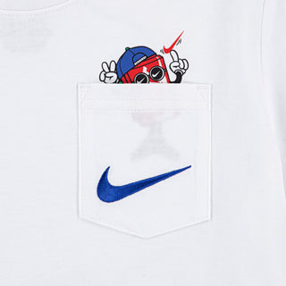 BOYS NIKE BOXY T-SHIRT 'WHITE' 86N323-001
