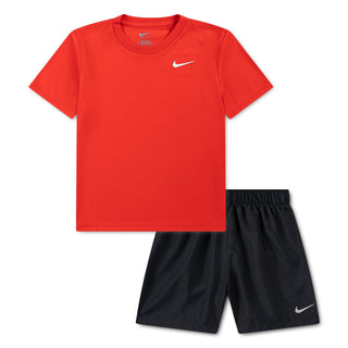 NIKE KIDS DRIFIT WOVEN SHORT SET 'DARK SMOKE GREY' 86N823-G9Q