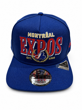 NEW ERA 9FIFTY PRE CURVED "MONTREAL EXPOS" GREY UV