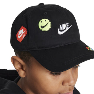 NIKE KIDS PATCH CLUB CAP SIZE 4-7 'BLACK' 8A3121-023