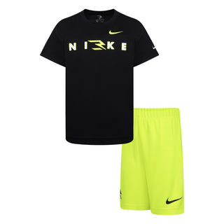 KIDS NIKE 3BRAND 2 PIECE SET 'BLACK' 8Q0639-023