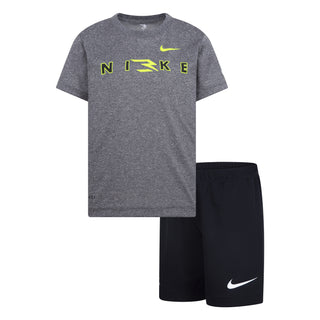 KIDS NIKE 3BRAND 2 PIECE SET 'CARBON HEATHER' 8Q0639-GEH