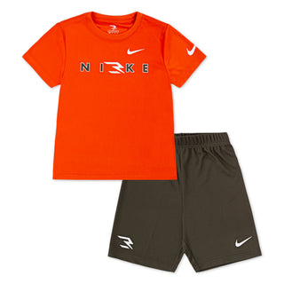 KIDS NIKE 3BRAND SET ''ORANGE' 8Q0639-N4U