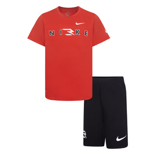 KIDS NIKE 3BRAND 2 PIECE SET 'UNIVERSITY RED' 8Q0639-U10